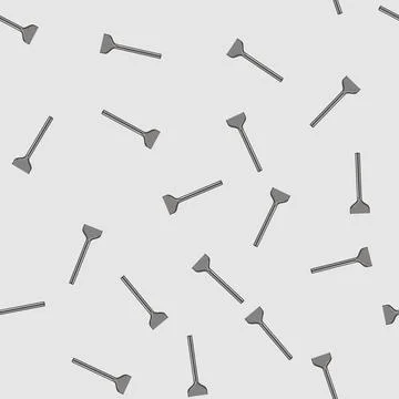 Seamless pattern mallet brick chisel cartoon vector Stockillustratie