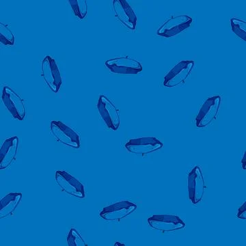 Seamless pattern man beret cartoon vector イラスト素材