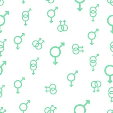 Seamless pattern man gender sign Gay homosexuality Illustrazione stock