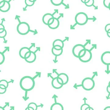 Seamless pattern man gender sign Gay homosexuality Stock Illustration