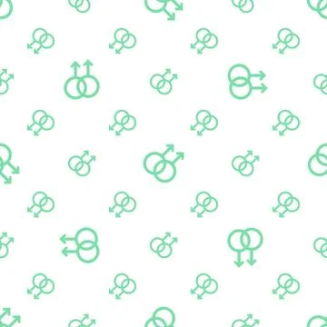 Seamless pattern man gender sign Gay homosexuality Stock Illustration