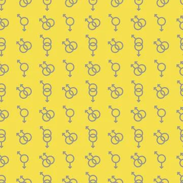 Seamless pattern man gender sign Gay homosexuality Illustrazione stock