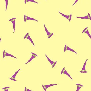 Seamless pattern man magician hat cartoon vector Illustrazione stock