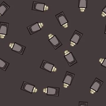 Seamless pattern man perfume for men cartoon vector Stock Illustration