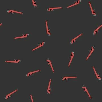 Seamless pattern man pipe wrench cartoon vector 스톡 일러스트