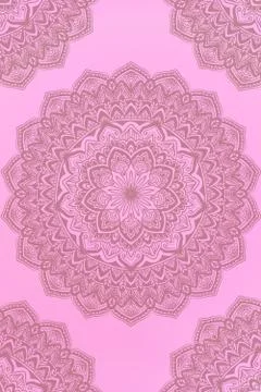 Seamless pattern with mandala element. Vintage decorative elements.  Islam, A Stock Photos