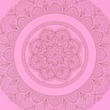 Seamless pattern with mandala element. Vintage decorative elements.  Islam, A Stock Photos
