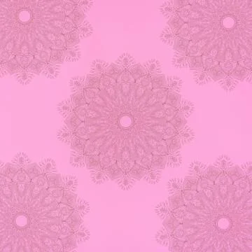 Seamless pattern with mandala element. Vintage decorative elements.  Islam, A Stock Photos