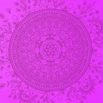 Seamless pattern with mandala element. Vintage decorative elements.  Islam, A Stock Photos