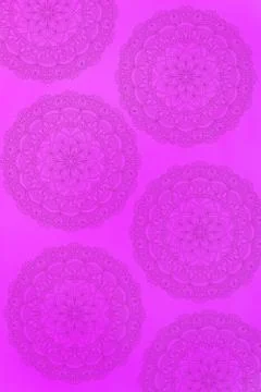 Seamless pattern with mandala element. Vintage decorative elements.  Islam, A Stock Photos
