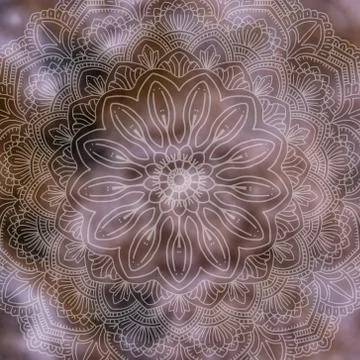 Seamless pattern with mandala element. Vintage decorative elements.  Islam, A Stock Photos