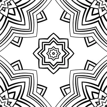 Seamless pattern of mandala. Stock Illustration