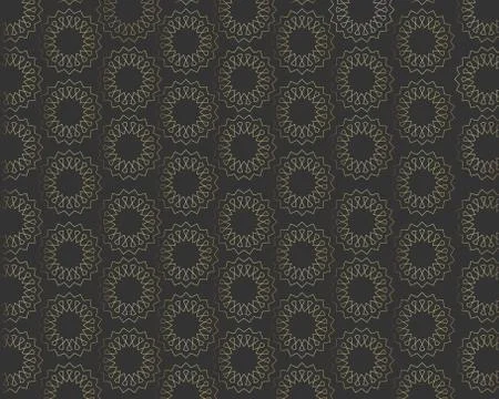 Seamless pattern mandala Stock Illustration
