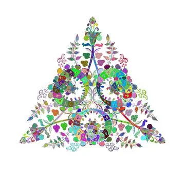 Seamless pattern with Mandalas. Vector ornaments, background. Seamless pattern w Stock Illustration
