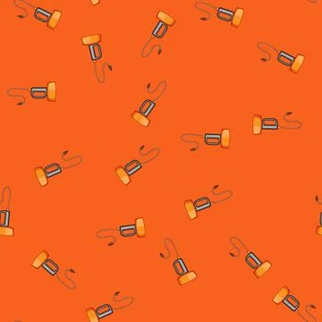 Seamless pattern manual drain snake cartoon vector イラスト素材