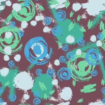 Seamless pattern manual drawing textile and grunge background. Stockillustratie