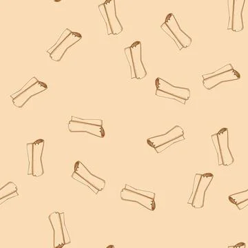 Seamless pattern manuscript scroll papyrus cartoon vector 스톡 일러스트