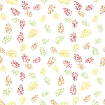 Seamless pattern with many Maple Leaf. vector Illustrazione stock