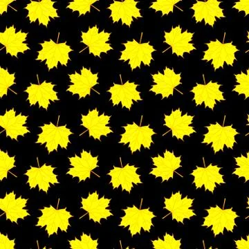 Seamless pattern with many Maple Leaf. vector 스톡 일러스트