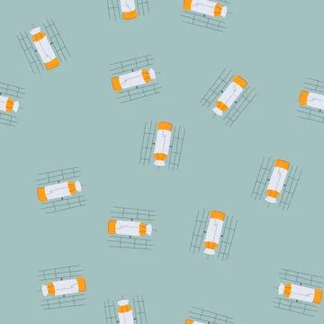 Seamless pattern map satellite cartoon vector Illustrazione stock