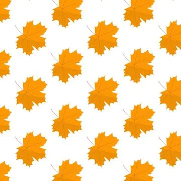 Seamless pattern with a maple leaf. Autumn pattern Illustrazione stock