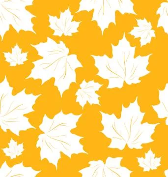 Seamless Pattern of Maple Leaves イラスト素材