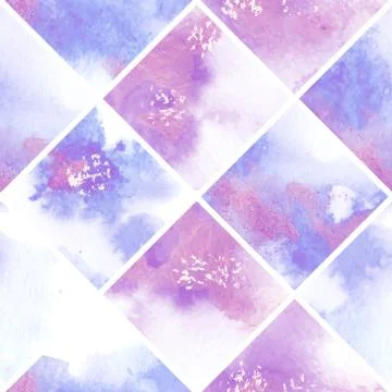 Seamless pattern with marble watercolor texture. Vector illustration Stock Illustration