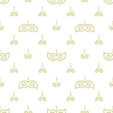 Seamless pattern Mardi Gras Stock Illustration
