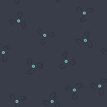 Seamless pattern marine propeller cartoon vector イラスト素材