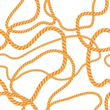 Seamless pattern with marine rope. 스톡 일러스트