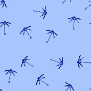 Seamless pattern maritime boat anchor cartoon vector イラスト素材