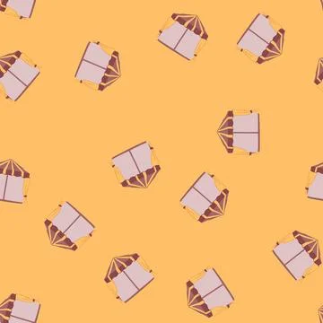 Seamless pattern marquee tent garden cartoon vector 库存插图