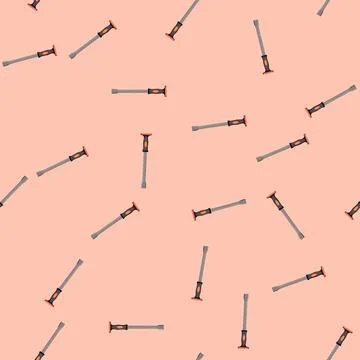 Seamless pattern mason brick chisel cartoon vector 스톡 일러스트