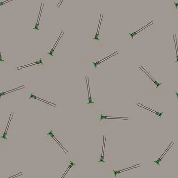 Seamless pattern masonry brick chisel cartoon vector Illustrazione stock