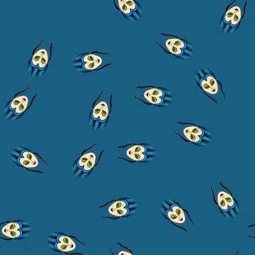 Seamless pattern masquerade carnival mask cartoon vector Stock Illustration