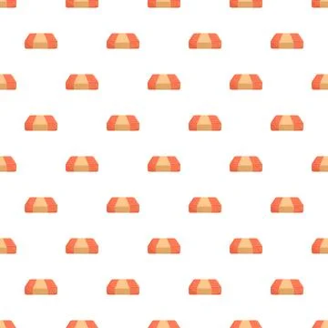 Seamless pattern of matchbooks with red and brown stripes Stock Illustration