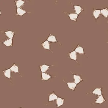 Seamless pattern maternity bra modern cartoon vector Stock Illustration
