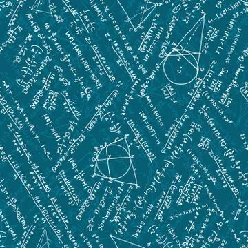 Seamless pattern - Math. EPS 10 Stock Illustration