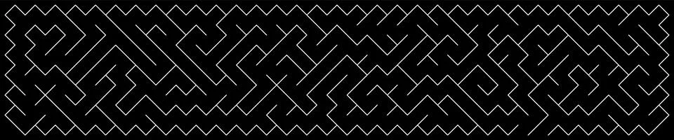 Seamless pattern with maze. Monochrome abstract background. Vector geometric Illustrazione stock