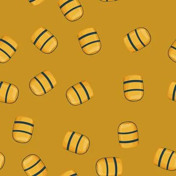 Seamless pattern meal lunch box color icon vector イラスト素材