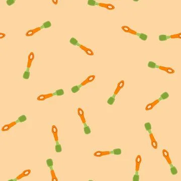 Seamless pattern meal toddler spoon cartoon vector Stock Illustration