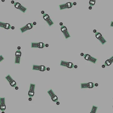 Seamless pattern measurement noise level meter cartoon vector 스톡 일러스트