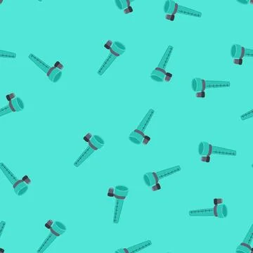 Seamless pattern measurement rain gauge cartoon vector Illustrazione stock