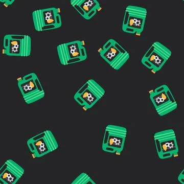 Seamless pattern mechanic motor oil cartoon vector Stock Illustration