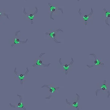 Seamless pattern mechanical claw machine cartoon vector Illustrazione stock