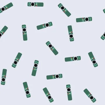 Seamless pattern media tv remote cartoon vector Stock Illustration