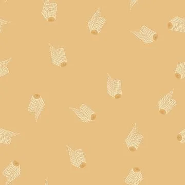 Seamless pattern medical gauze roll cartoon vector イラスト素材