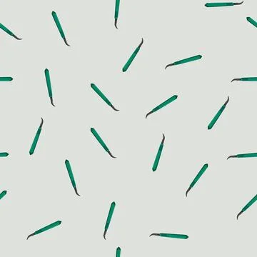 Seamless pattern medical scalpel surgery cartoon vector Stock Illustration
