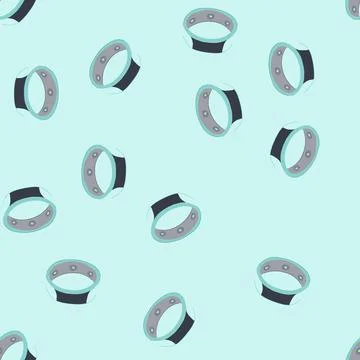 Seamless pattern medical smart ring cartoon vector Stock Illustration
