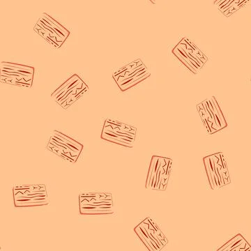 Seamless pattern medical suture practice pad cartoon vector Stock Illustration